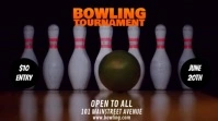 BOWLING TOURNAMENT FLIER Pantalla Digital (16:9) template