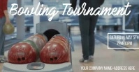 Bowling Tournament Video Facebook Shared Image template