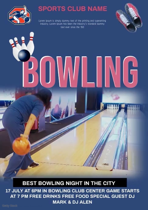 Bowling video ad π³ Template | PosterMyWall