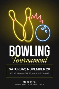 bowling2 Poster template