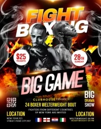 BOXING & FIGHT Poster/Wallboard template