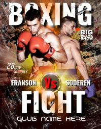 boxing ad design poster Poster/Wallboard template
