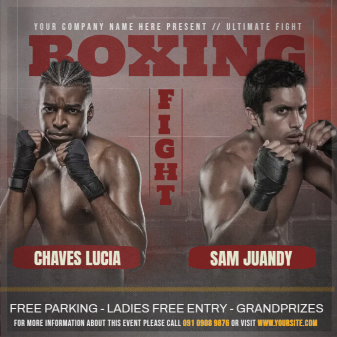 Boxing Ads Template | PosterMyWall