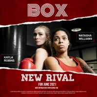 Boxing Ads Square (1:1) template