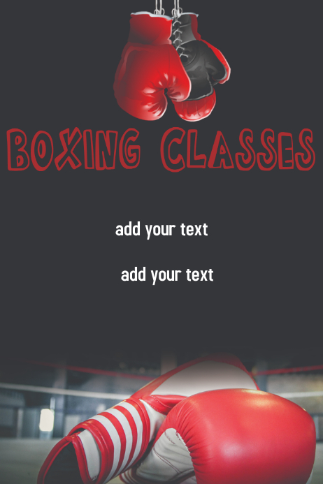 Boxing Classes Template | PosterMyWall