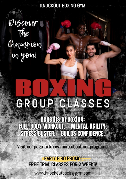 Boxing Classes Flyer Template | PosterMyWall
