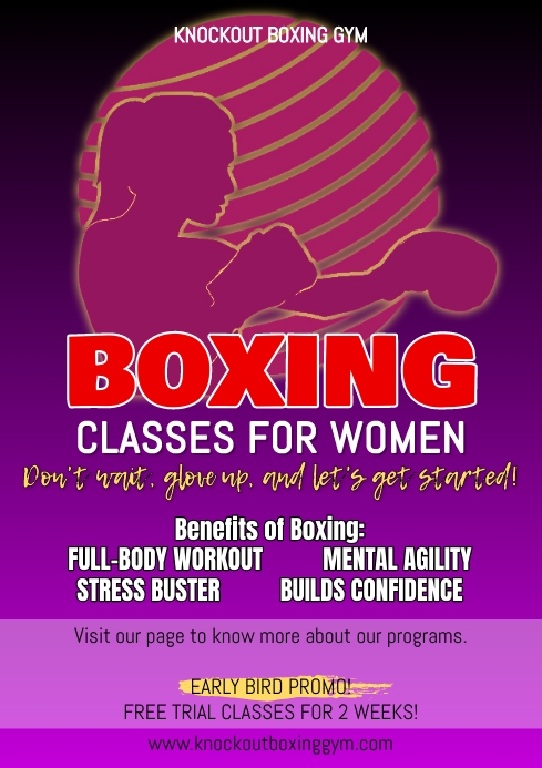 Boxing Classes Flyer Template | PosterMyWall