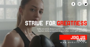 boxing classes inspirational facebook video a template