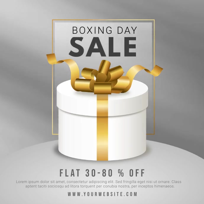 Boxing Day Cyber Monday Black Friday Template Postermywall