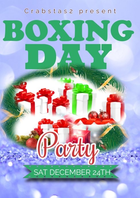 Boxing day (1) A4 template