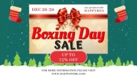 Green Boxing Day Sale Facebook Cover Video template