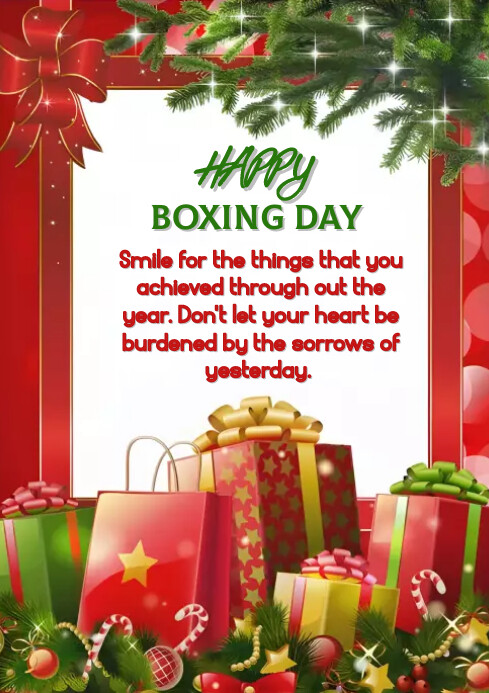 Boxing Day Card Template | PosterMyWall