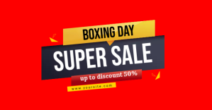 Boxing Day Facebook Shared Image template