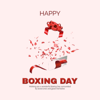 White Boxing Day Greeting Instagram na Post Template
