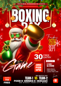 BOXING DAY A6 template