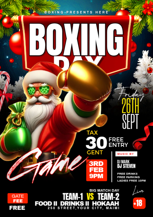 BOXING DAY A3 template