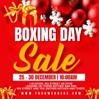Boxing day Square (1:1) template