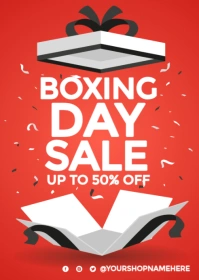 Boxing Day A6 template