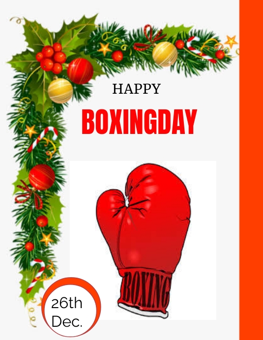 Boxing day Flyer (US Letter) template