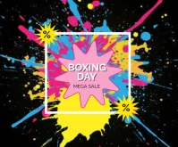 Boxing Day Medium Rectangle template