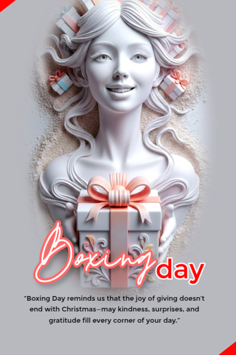 boxing day Poster template