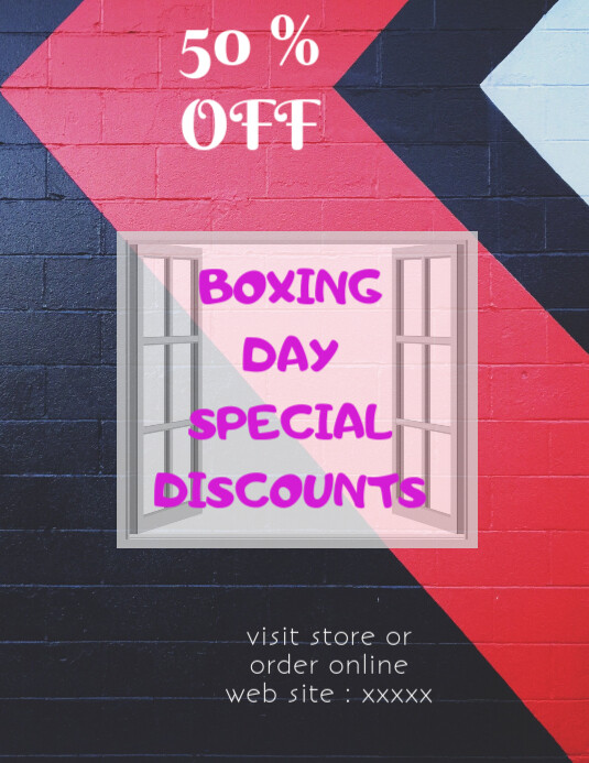 Shablon Den Podarkov So Skidkoj Plakat Shablon Banner Postermywall