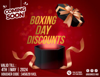 boxing day discount flyer template