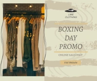 Boxing Day Fashion Sale Online Advert Large Rectangle template