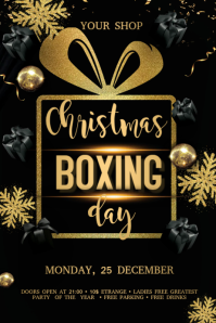 Boxing Day Flyer 横幅 4' × 6' template