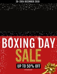 Boxing Day Flyer template