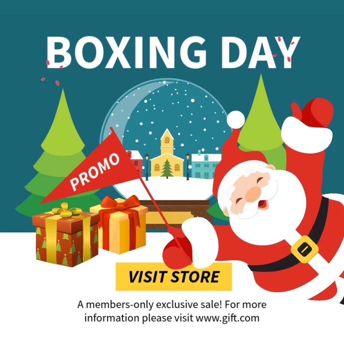Boxing Day Instagram Video Template Postermywall