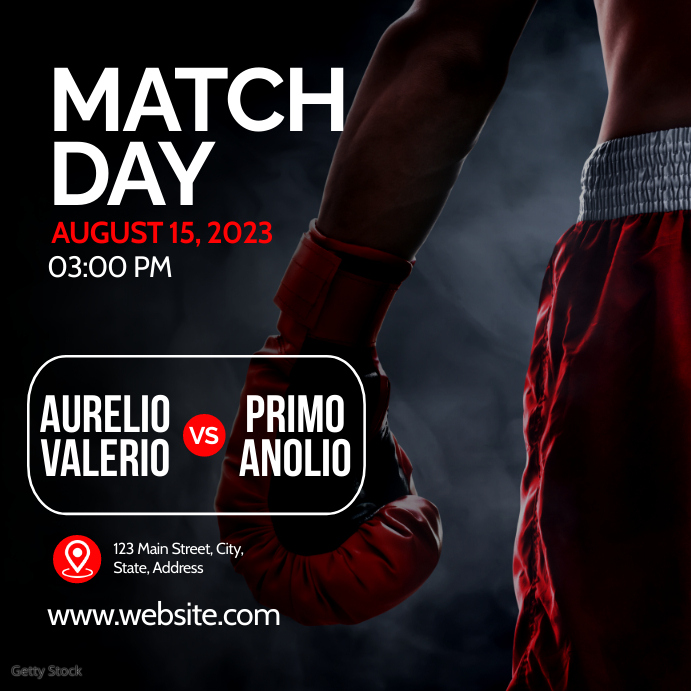 boxing day match advertisement Template | PosterMyWall