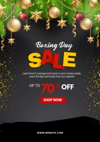 Boxing day Offer Flyer Template A2