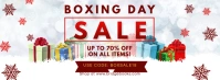 White Boxing Day Sale Facebook Cover Photo Facebook-Cover template