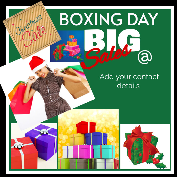 Boxing day promo Sales Template | PosterMyWall