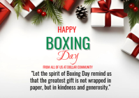Boxing Day Promotion Postkarte template