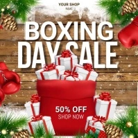 boxing day retail, boxing day sale Instagram-bericht template