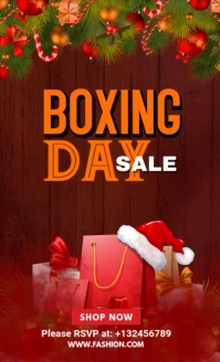 Boxing Day Retail Flyer Design US na Legal template