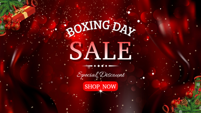 Boxing Day Retail Flyer Template Ekran reklamowy (16:9)