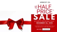 Boxing Day Retail Video Banner Facebook-omslagvideo (16: 9) template