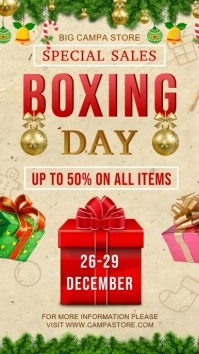 Boxing Day Roll Up Banner Advert Indaba yaku-Instagram template