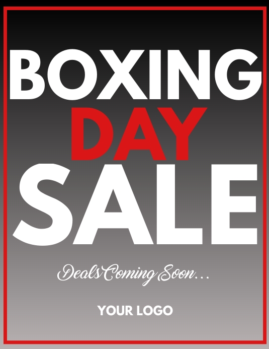 Boxing day sale 2021 Template PosterMyWall