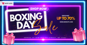 boxing day sale ad Facebook Shared Image template