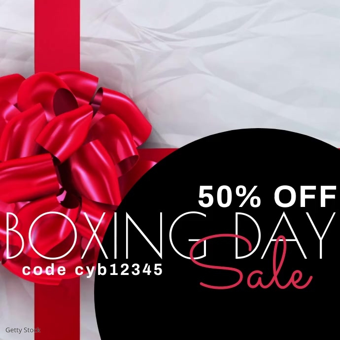 Boxing Day Sale Christmas Video Template PosterMyWall