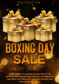 Boxing day sale A4 template