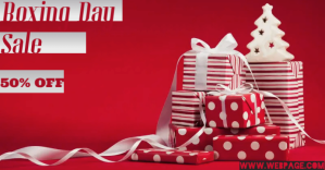 Boxing Day Sale Facebook begivenhed cover template
