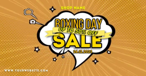 Boxing Day Sale Facebook-annonce template