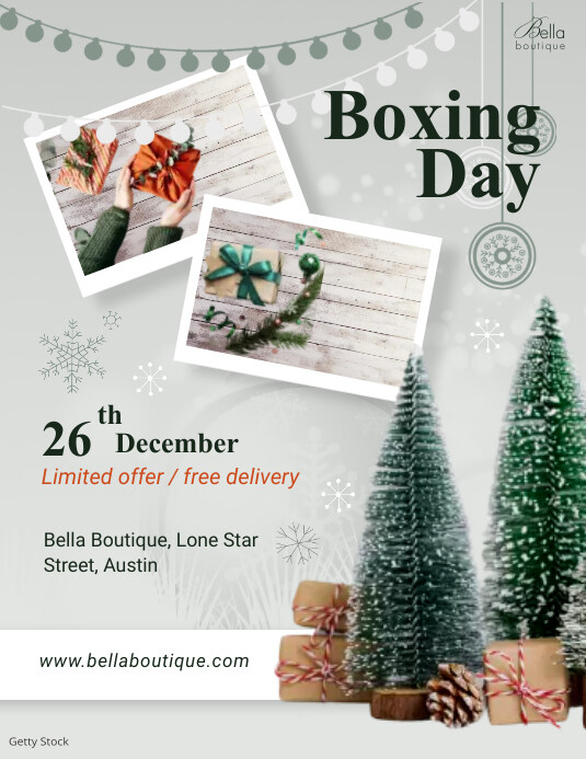 Boxing Day sale Iflaya (Incwadi ye-US) template