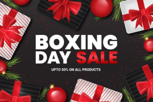 Boxing day sale Etiqueta template