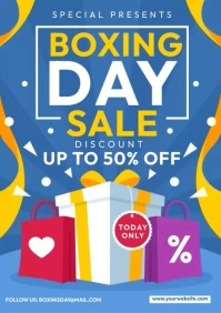 Boxing Day Sale A4 template